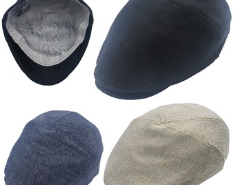 Gorra plana de 5 paneles de verano para hombre, gorra de algodón para hombre, Newsboy Baker Boy, gorra de Gatsby en espiga, sombrero de campo de Tweed Unisex