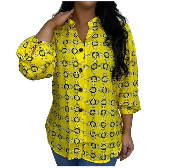 ladies chain print shirt