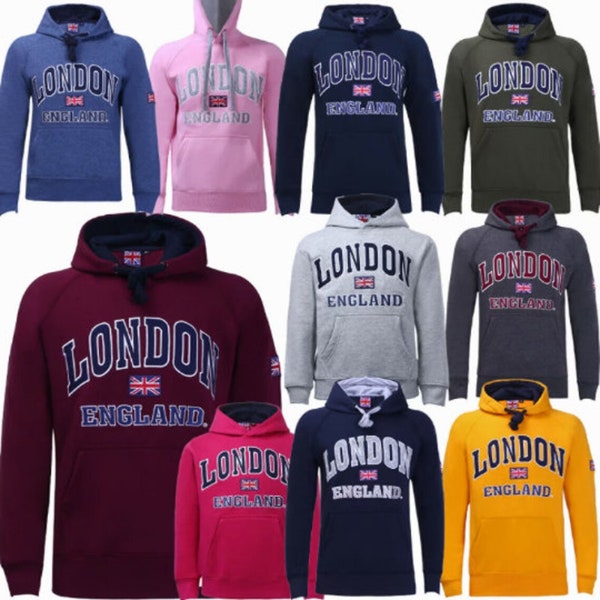 London England Pullover Hoodies Fleece Mens Printed Sweatshirt Unisex Great Britain Jumper Hoody Winter Wear