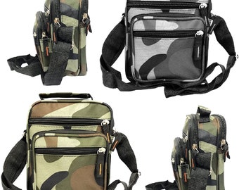 Camouflage Messenger Bag Army Unisex Waterproof Crossbody Shoulder Utility Travel Canvas Military Sports Bags