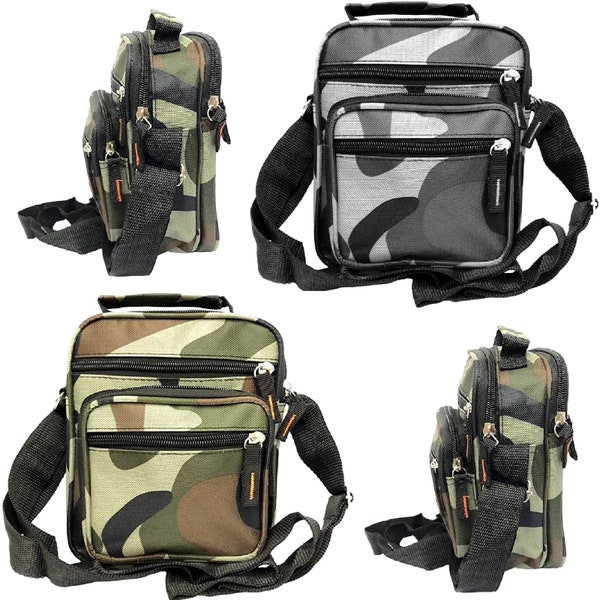 Camouflage Messenger Bag Army Unisex Waterproof Crossbody Shoulder Utility Travel Canvas Military Sports Bags