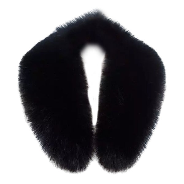 Ladies Faux Fur Collar Scarf Black Stole Wrap Scarves 90 Cm Women's Winter Warm Fluff Scarves Neck Warmer Wraps