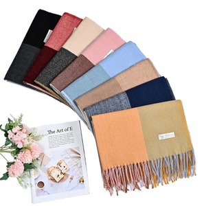 Cashmere Scarf Winter Tassels Shawl Ladies Women Warm Autumn Scarves 200 x 70 cm image 4