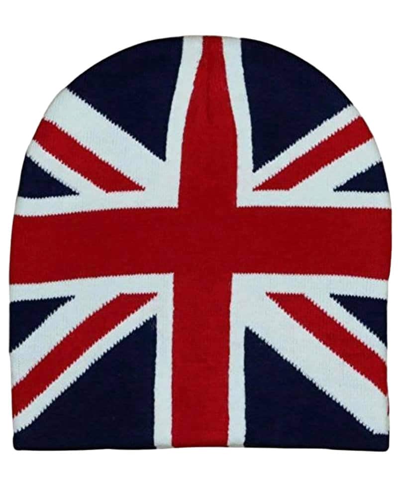 Union Jack Hat, British Without Pom Pom Hat, British Flag Ski Snowboard