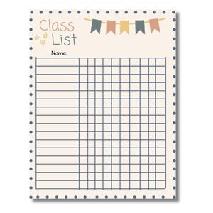 Class List - Digital File