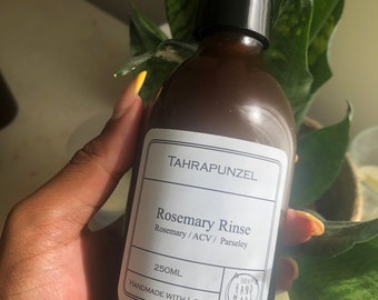 Rosemary Hair Rinse| Clarifying Volumizing Shampoo Alternative| ACV Rinse| Sulphate Free