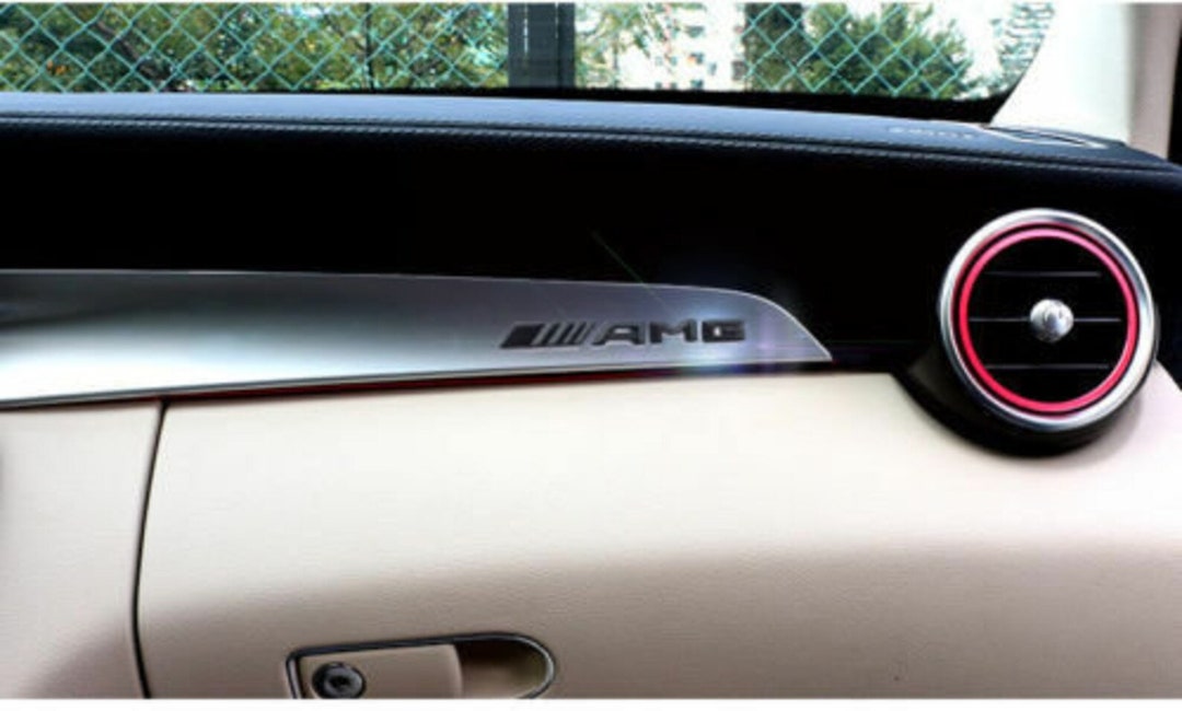 Logo MERCEDES Center Console AMG Badge Lettering Black - Etsy Canada