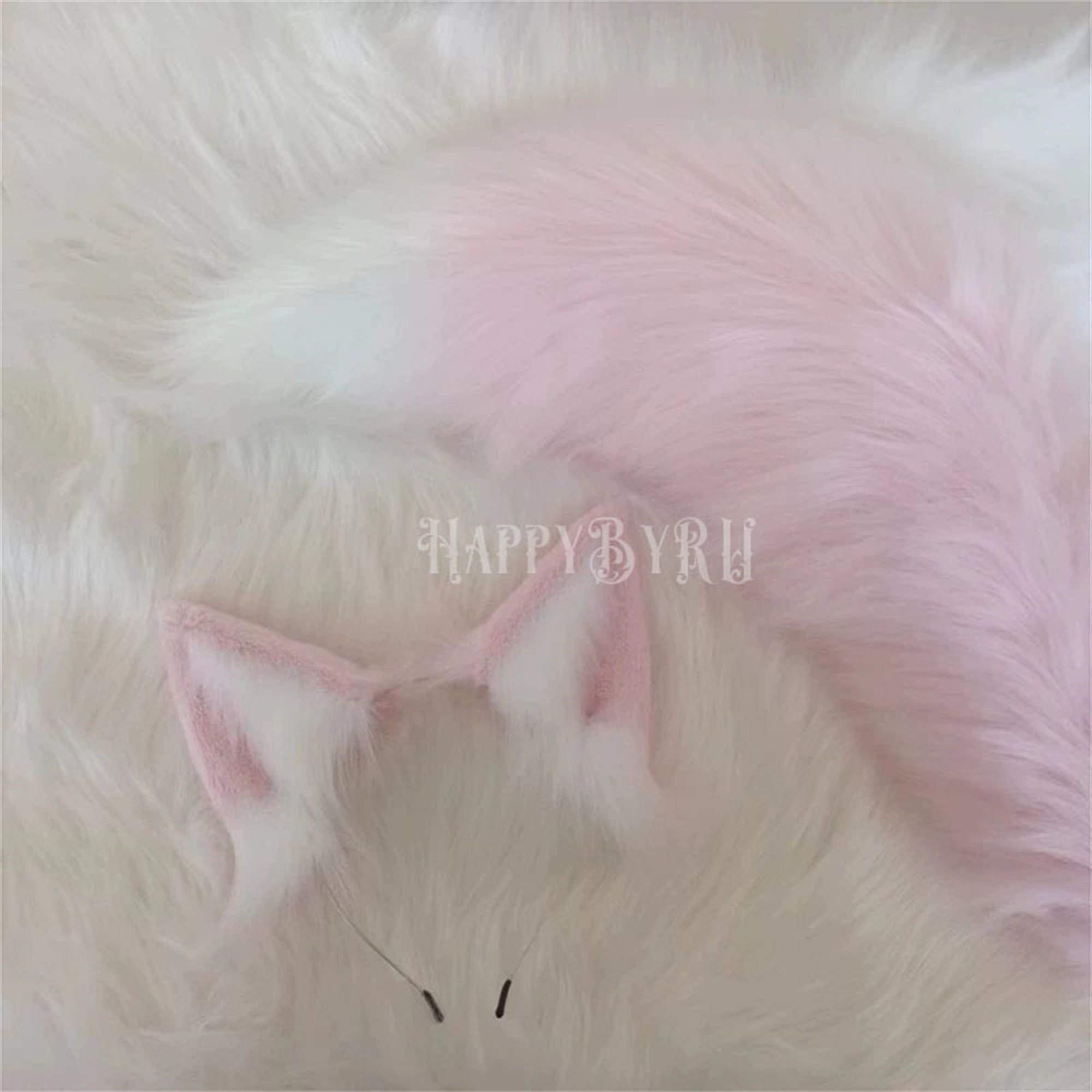 Dark Pink Animal Costume Wolf Tail – PokuPoku Studio