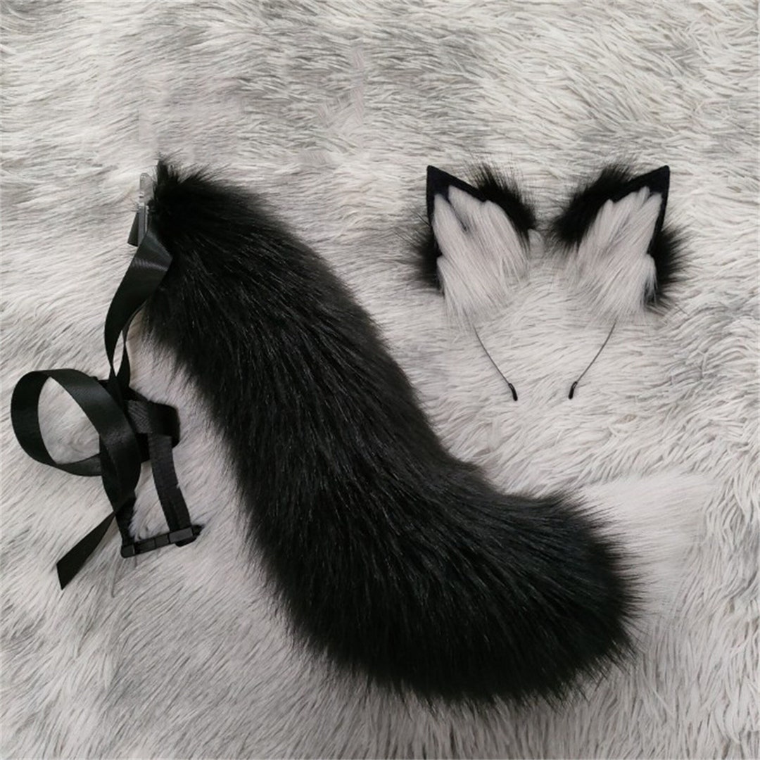 Bandeau Oreilles De Loup Epokus - Fausse Fourrure Handmade | Pour Cosplay, Carnaval, Halloween | Brun Ou Noir