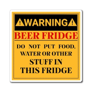 Cerveja, Geladeira de Cerveja, Ímã de Geladeira de Cerveja, Placa Engraçada, Placa de Aviso, Presente para Amigo, Ímã de Cerveja, Ímãs