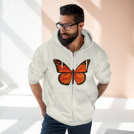 Butterfly zip hoodie clearance