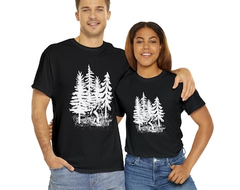 T-shirt Bigfoot, T-shirt Sasquatch, Bigfoot Lover, Lover Sasquatch, T-shirt homme ou femme, T-shirt, cadeau pour un ami, T-shirt unisexe en coton épais