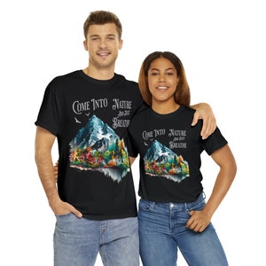 Mountains, Mountain Nature, Nature Lover, Mountain Country, Cute Tee, Unisex Heavy Cotton Tee