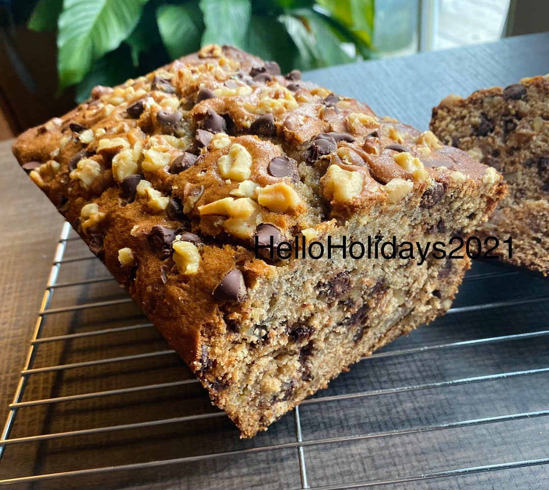 Banana Nut Bread Sold by the Loaf contains Cinnamon Option for Add Ins