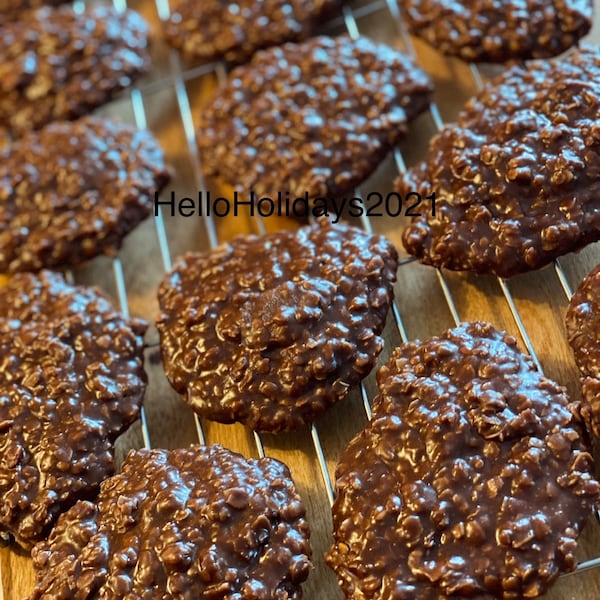 1 Dozen Chocolate Peanut Butter No Bake Cookies! HEAT SENSITIVE! Please read messages for delivery updates!