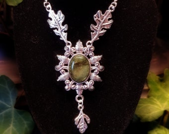 Collier elfique antique en argent 'Eleniel' fait à la main