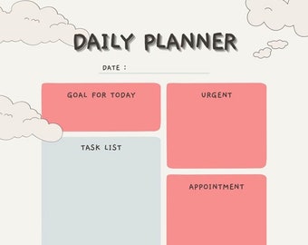 Digital Planner | Daily Planner | Printable Planner | Kid Planner |