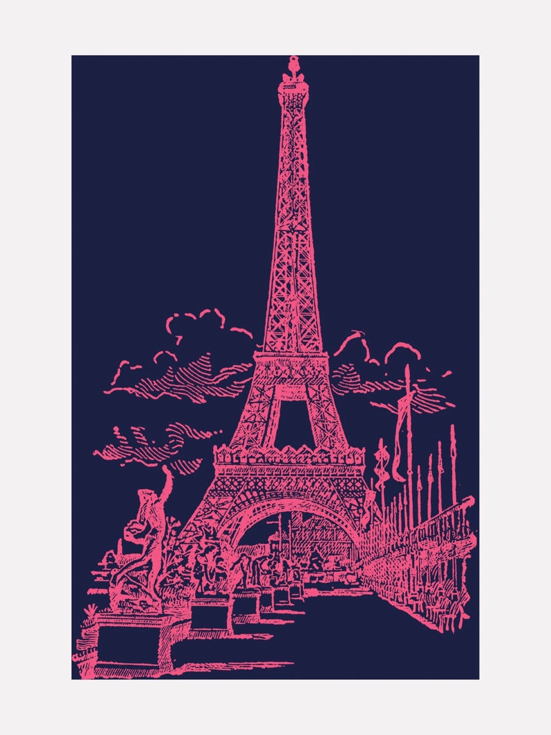 Eiffel Tower Digital Print Paris Digital Print - Etsy Canada
