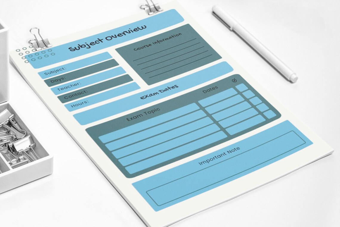 Student Planner Digital Planner School Planner Class Planner Printable ...