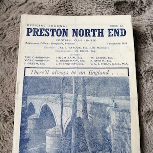 Preston North End v Liverpool FC football programme 1948