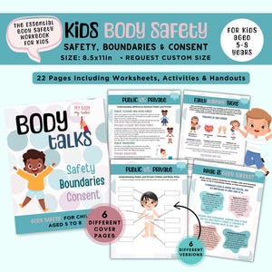 Kids Body Safety, Boundaries & Consent "Body Talks" - A Comprehensive Workbook