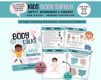Sécurité corporelle des enfants, limites et consentement « Body Talks » - Un cahier d'exercices complet