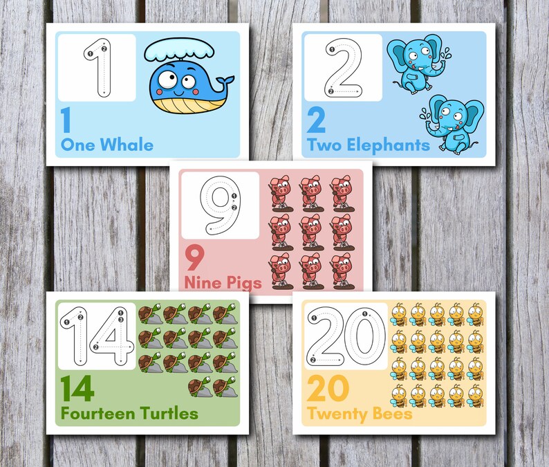 Alphabet & Number Tracing Flashcards: Preschool Printable (Digital Download) image 4