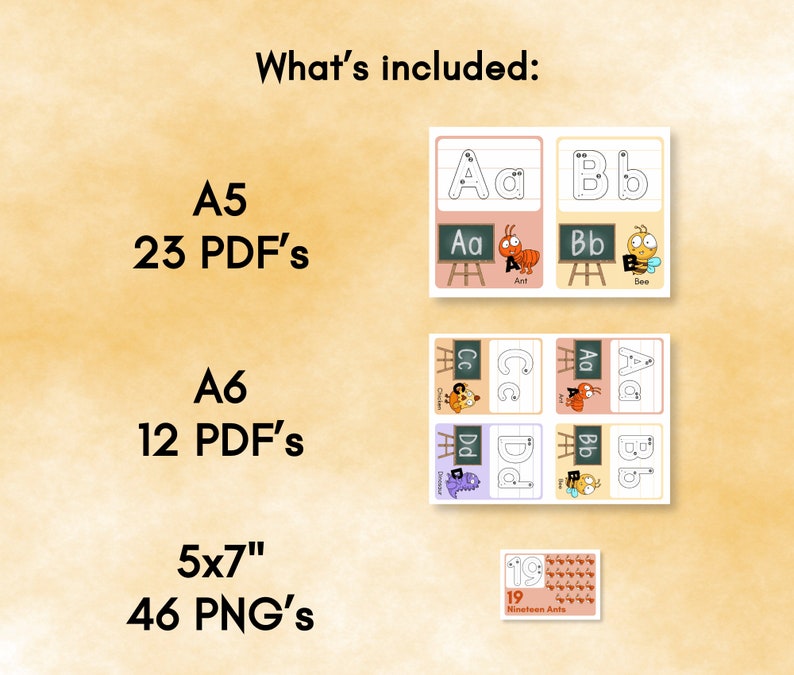 Alphabet & Number Tracing Flashcards: Preschool Printable (Digital Download) image 7