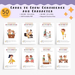 Tarjetas de autoestima para desarrollar la confianza y el carácter: herramientas esenciales para terapeutas y consejeros escolares