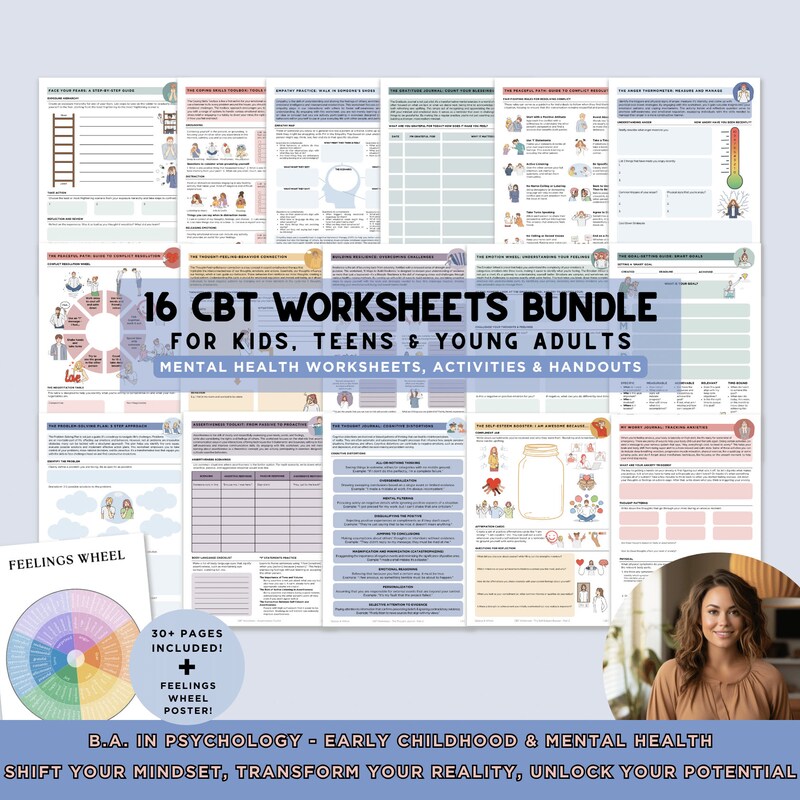 Mental Health Notes Templates Cbt - Etsy