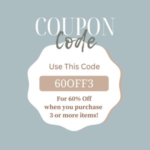 60% off 3 items