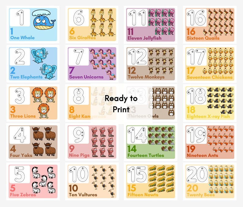 Alphabet & Number Tracing Flashcards: Preschool Printable (Digital Download) image 3