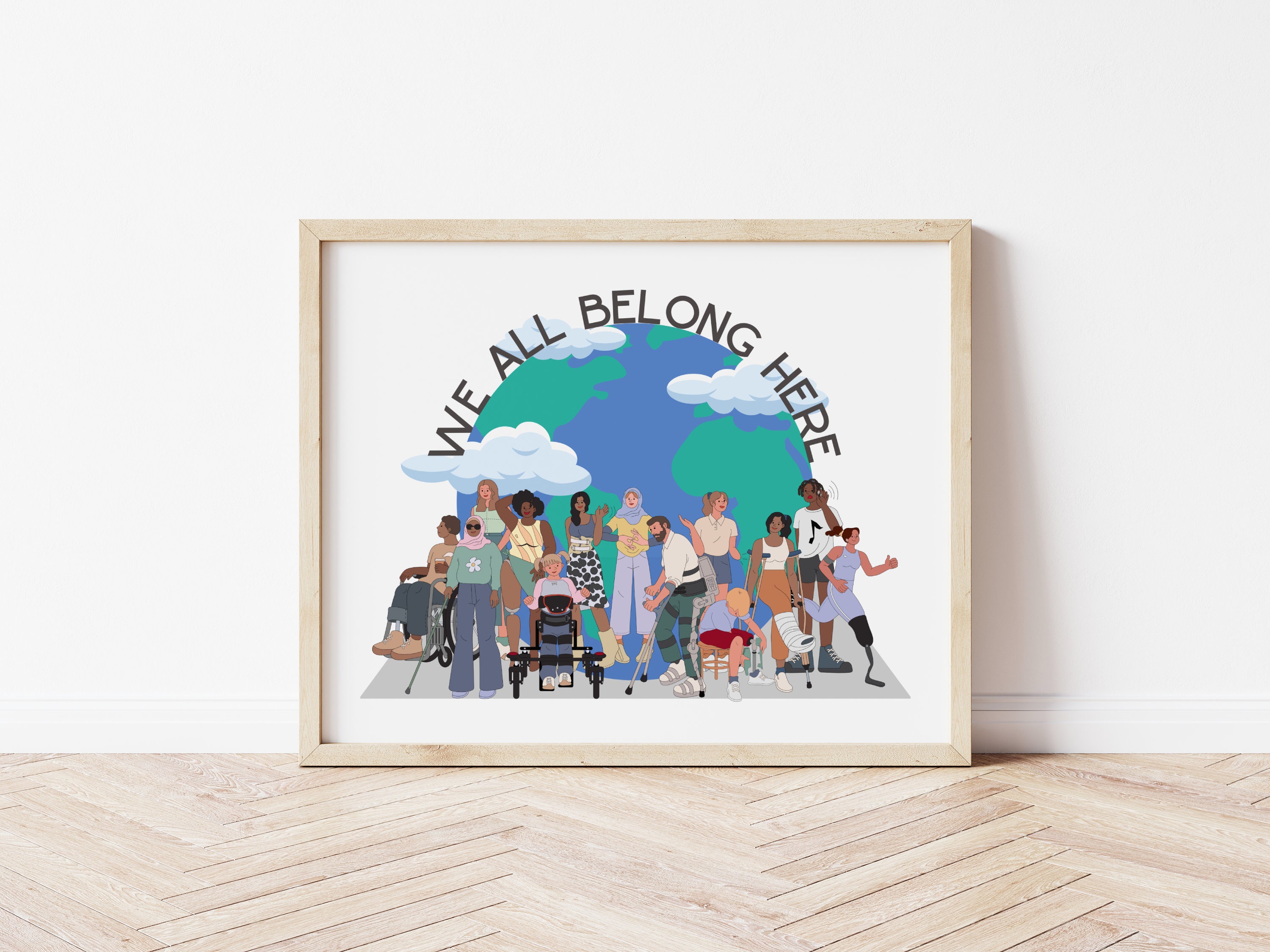 Disability Inclusion Poster: Equality Safe Space Art (digital Download ...