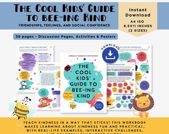 Kindness Workbook for Kids: Social Emotional Learning (Digital Download)