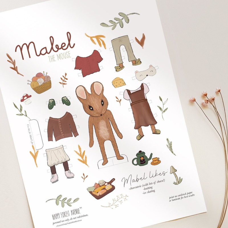 Paper Dolls Penpals Etsy