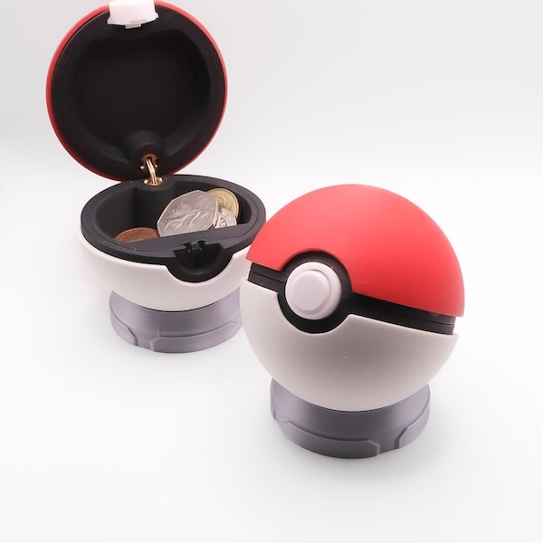 Pokeball - Storage Box- Coin Case - Pokemon Replica Prop- jewellery box - Gift for Pokemon Fans