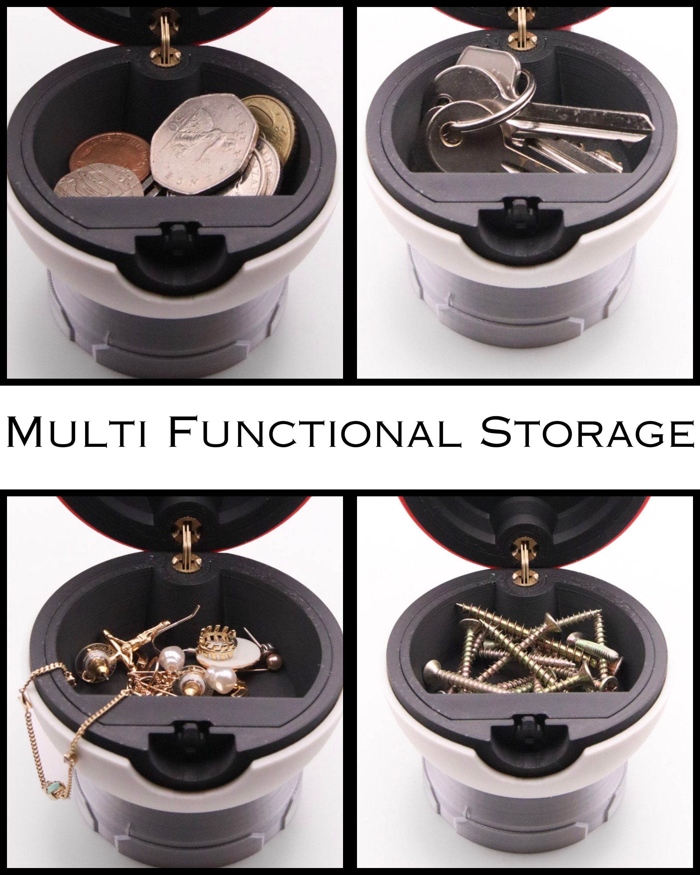 Pokeball Storage Box Coin Case Pokemon Replica Prop Jewellery Box Gift