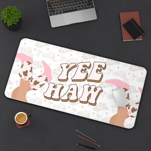 Yee Haw Desk Mat - Western Decor for Home Office