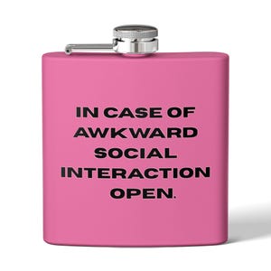 Funny Stainless Steel Flask - Perfect for Parties, Groomsmen Gift, Novelty Drinkware, Humor, Wedding Favors