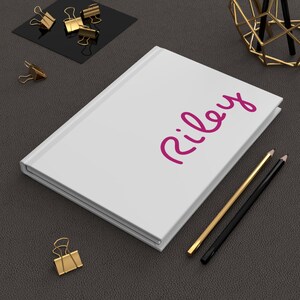 Personalized Hardcover Journal - Custom Name Journal, Gift for Writers, Diary, Note-Taking, Inspirational Keepsake