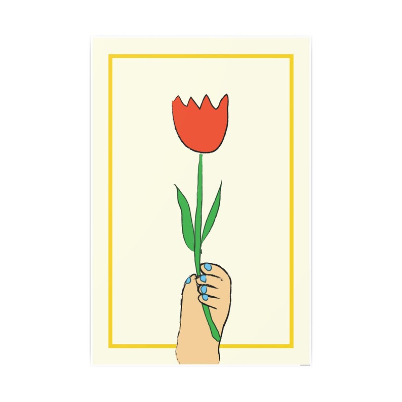 Tulip Nursery Art Flower Art Kids Wall Art Etsy Canada