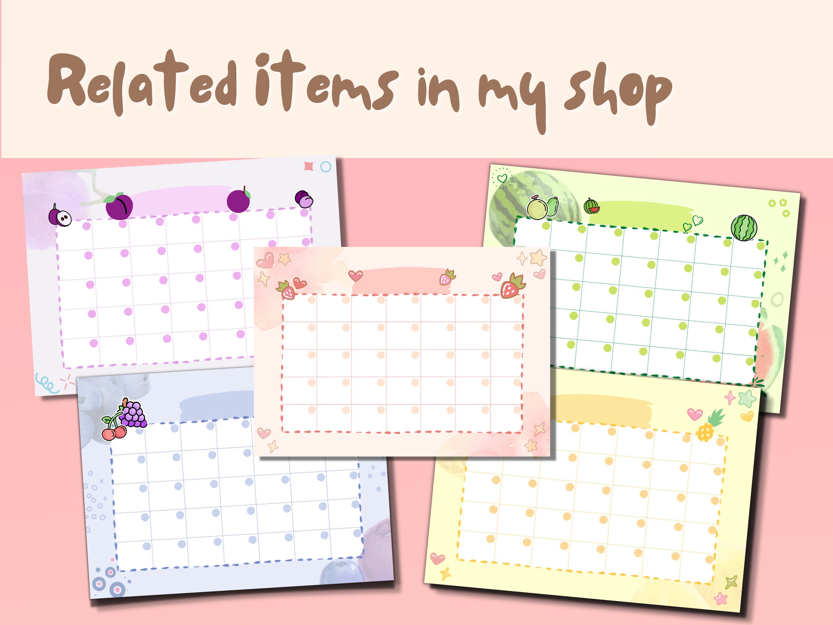 Calender, Cute Plants, Open Cute Printable Calendar, Open Cute