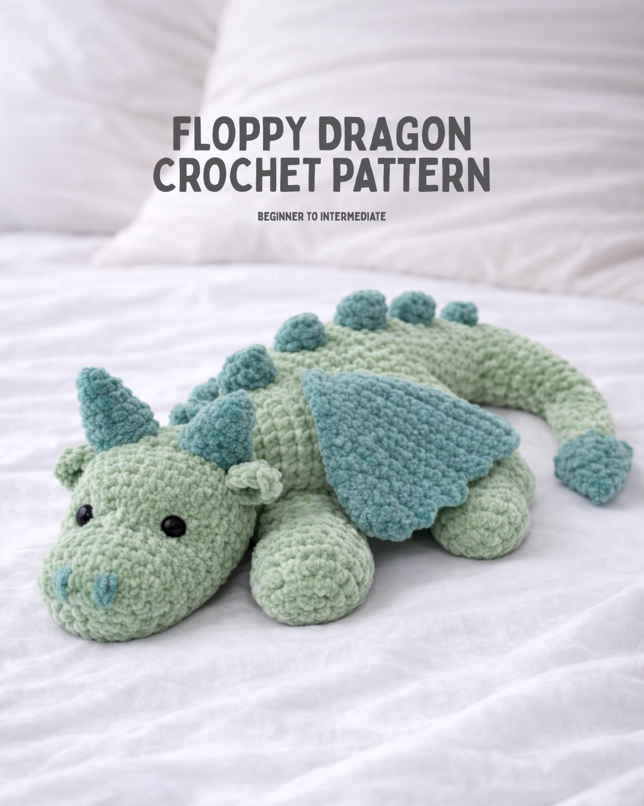 39 Dragon Crochet Patterns: Unleash Your Creativity with These Unique Designs 6 Crochet Floppy Dragon Plushy Original