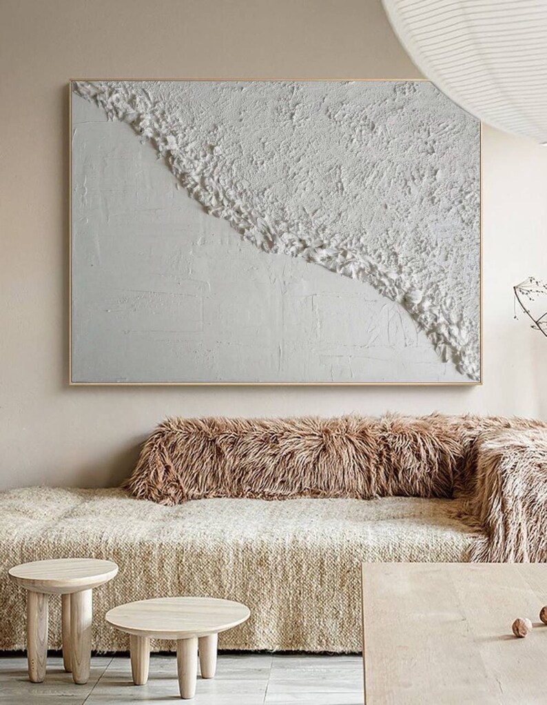 Wabisabi Large Abstract Art Handpainted Wall Home Decor Etsy