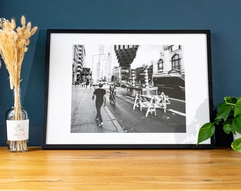 New York Street-Photo Poster / Photo Print in Black and White