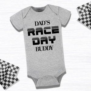 Tata na Dzień Wyścigu Buddy Baby Onesie Tata Dziadek Papa Wujek