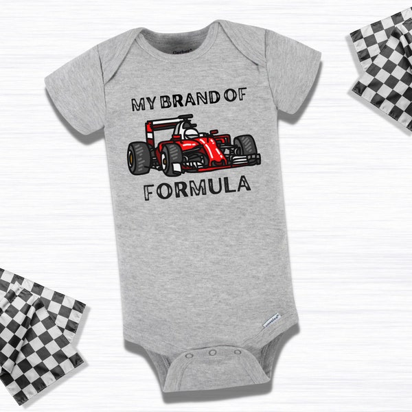 My Brand of Formula Baby Onesie Formula 1 Baby Outfit F1 Infant Clothes