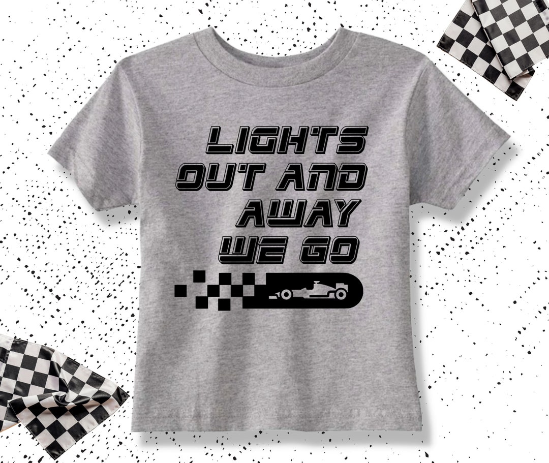Lights Out Race Car, Toddler Formula 1 Tshirt, Kids F1 Shirt, Dads