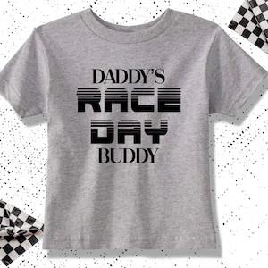 Dad’s Race Day Buddy Toddler T-shirt, Formula 1 Kids Shirt, Personalization Race Day Shirt