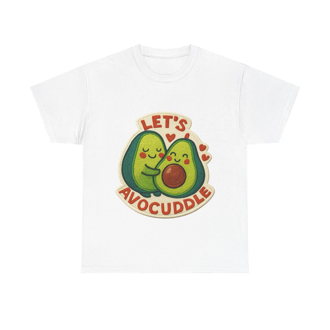 Cute Avocado Cuddles Graphic T-shirt for Food Lovers - Etsy